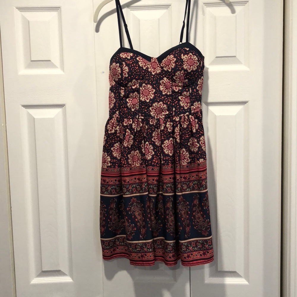 Band of Gypsies navy and pink dress